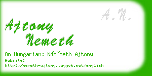 ajtony nemeth business card